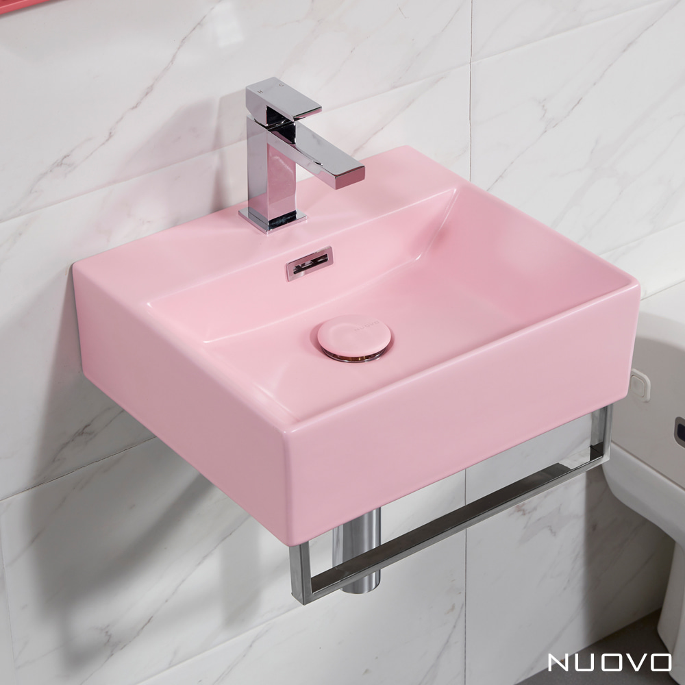 [누오보] 수건걸이 164 4035MP (400) 매트 핑크 벽걸이 세면기