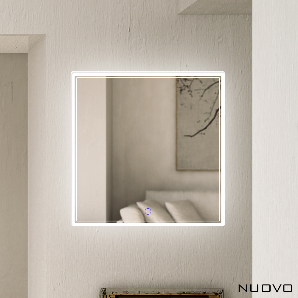 벽걸이 조명 샌딩 사각 LED 간접 거울 600-800