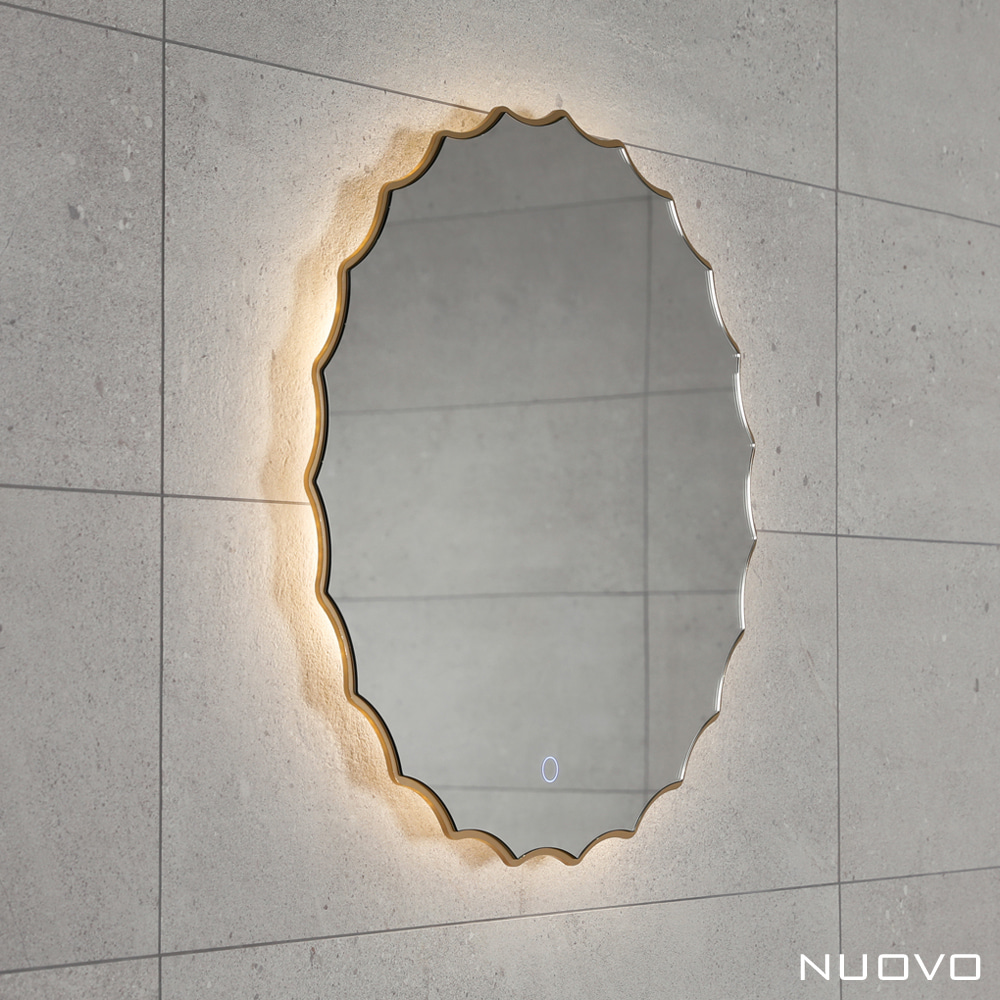 [누오보] 아크 슬림 LED 썬플라워 거울 600