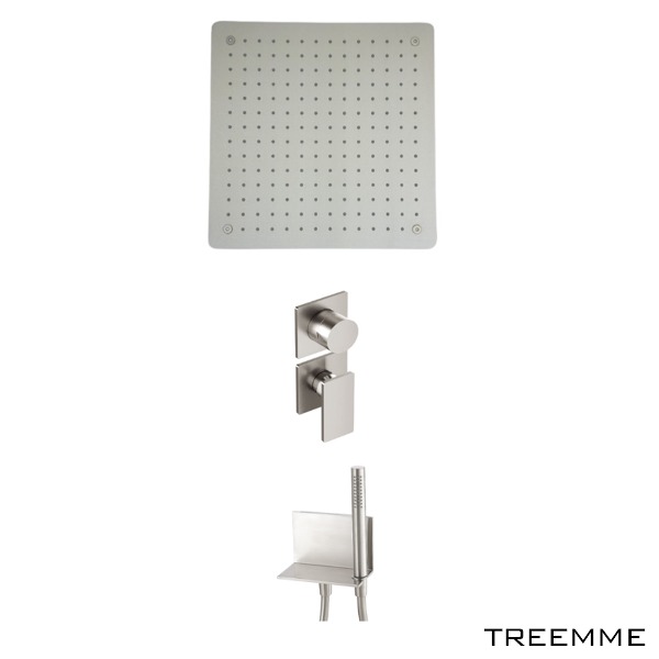 [TREEMME] 5mm 28C2-IS SET C (2 ways) 사틴니켈 천장 매립 해바라기 샤워수전